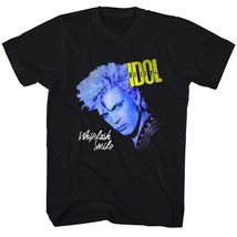Billy Idol Whiplash Smile Album Cover Art Men&#39;s T Shirt Punk Rock Concert Merch - £23.17 GBP+