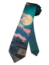 Mens Full Moon at Night with Cherry Blossoms in a Chinese or Japanese Mountain - £15.83 GBP