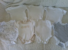 7 X GEORGE PRIMARK short sleeve vest bodysuit age 0-3 month 56-62 cm - $9.46