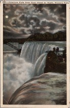 American Falls from Goat Island by Night Niagara Falls Postcard PC409 - £3.98 GBP