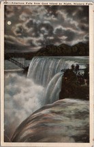 American Falls from Goat Island by Night Niagara Falls Postcard PC409 - £3.86 GBP