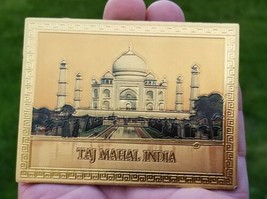 India Taj Mahal Agra Symbol of Love Fridge Magnet Souvenir Collectible R... - £7.75 GBP