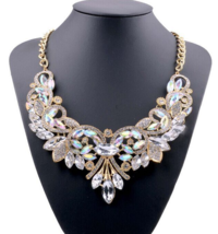 Women Necklace Jewelry Flower Fashion Pendant Necklaces Link Chain Alloy Flowers - £15.67 GBP