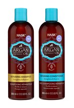 HASK ARGAN OIL Repairing Shampoo + Conditioner Set for All Hair Types, Color Saf - £18.84 GBP