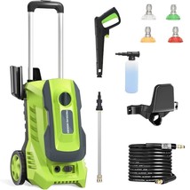 Electric High Pressure Washer 3500PSI Max with 4 Nozzles and Telescopic Handle - £109.37 GBP