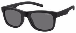 POLAROID KIDS PLD-8020/S Sunglasses YYV-RUBBERBLK 46mm - $70.47 CAD