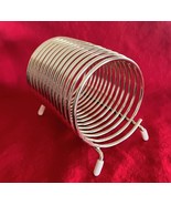 Vtg MCM Gold Tone Metal Coiled Spiral Holder Organizer Letters Bills Not... - $26.33 CAD