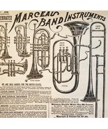 1900 Marceau Instruments Cornets Advertisement Victorian Sears Roebuck 5... - $20.98