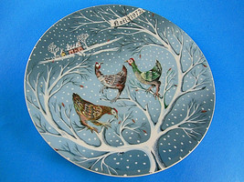 Haviland Limoges Three French Hens collector Plate 12 Days of Christmas 8&quot; - $208.92 MXN