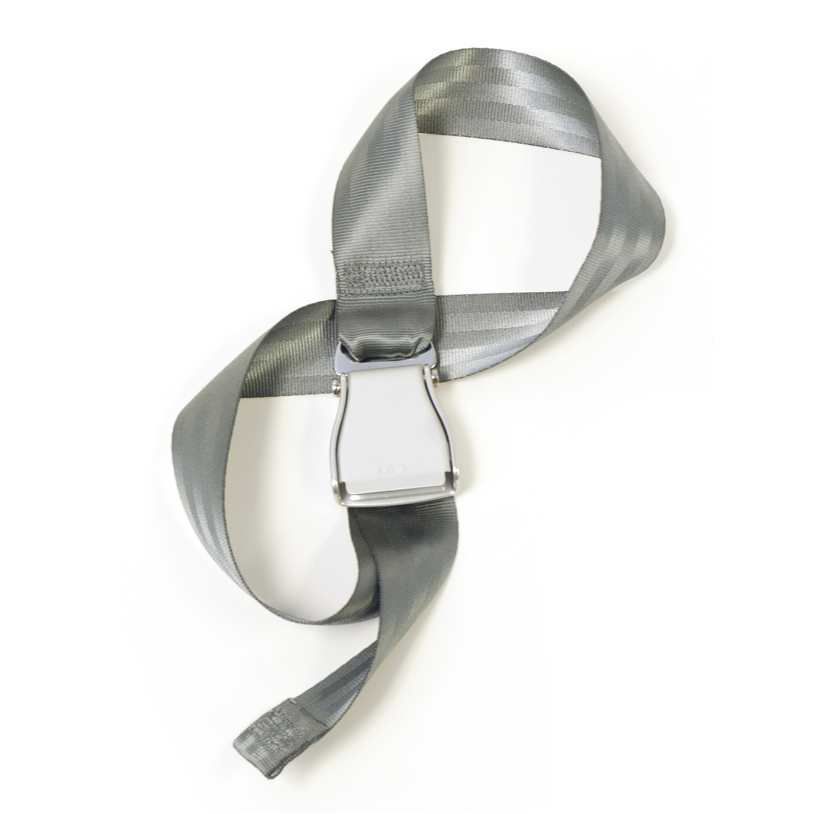 Airplane Buckle Belt - Hip, comfortable and durable (M, Gray Cement)