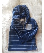 Sovereign Code Dark Blue Striped Hooded Jacket 3T - $10.00