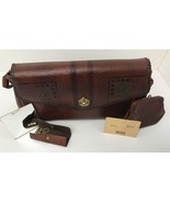 Vintage Meeker Purse Tooled Leather Shoulder Bag &amp; Original Accessories EUC - $169.18 CAD