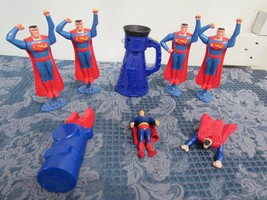 Vtg Burger King Superman DC Comics Toy Figures Lot - £7.75 GBP