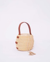 straw bag French Basket Natural Bag, Beach Bag, Handmade Bag, Morocco Bag, Moroc - £55.81 GBP