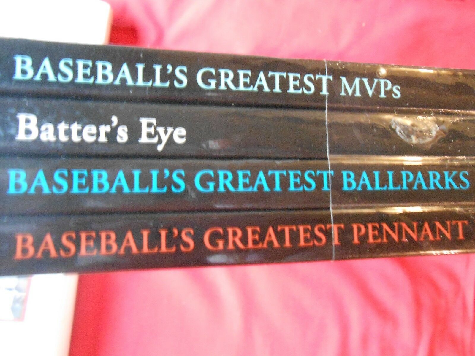 Primary image for NEW...Set of 4 BASEBALL Books-Greatest MVPs-Batter's Eye-Ballparks-Pennant  SALE