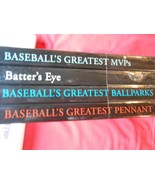 NEW...Set of 4 BASEBALL Books-Greatest MVPs-Batter&#39;s Eye-Ballparks-Penna... - £8.83 GBP