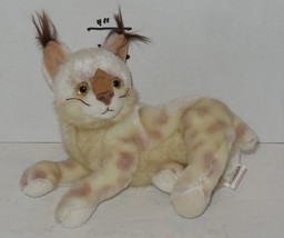Ty TRACKS the LYNX 6&quot; Beanie Babies baby plush toy white tan brown - £11.57 GBP