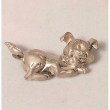 VINTAGE BEAU STERLING SILVER PUPPY DOG PIN SKY - $32.08
