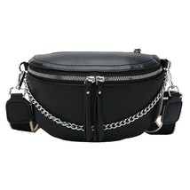 Fashion Waist Bags Leather Fanny Pack Ladies Brand Chain Waist Belt Bag ... - $27.73