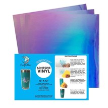 White Iridescent Craft Vinyl For Cricut And Silhouette, Cameo - Opal Holographic - $24.99
