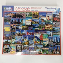White Mountain Puzzles Best Places In Canada 1000 Piece #1317 New Sealed... - $29.65
