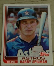 Harry Spilman, Astros,  1982 #509 Topps Baseball Card GD COND - £0.77 GBP