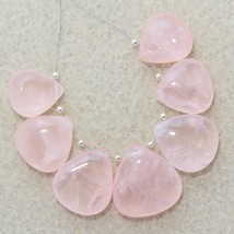 114.50cts Natural Rose Quartz Smooth Heart Loose Gemstones 14x14mm to 20x20mm - $10.39