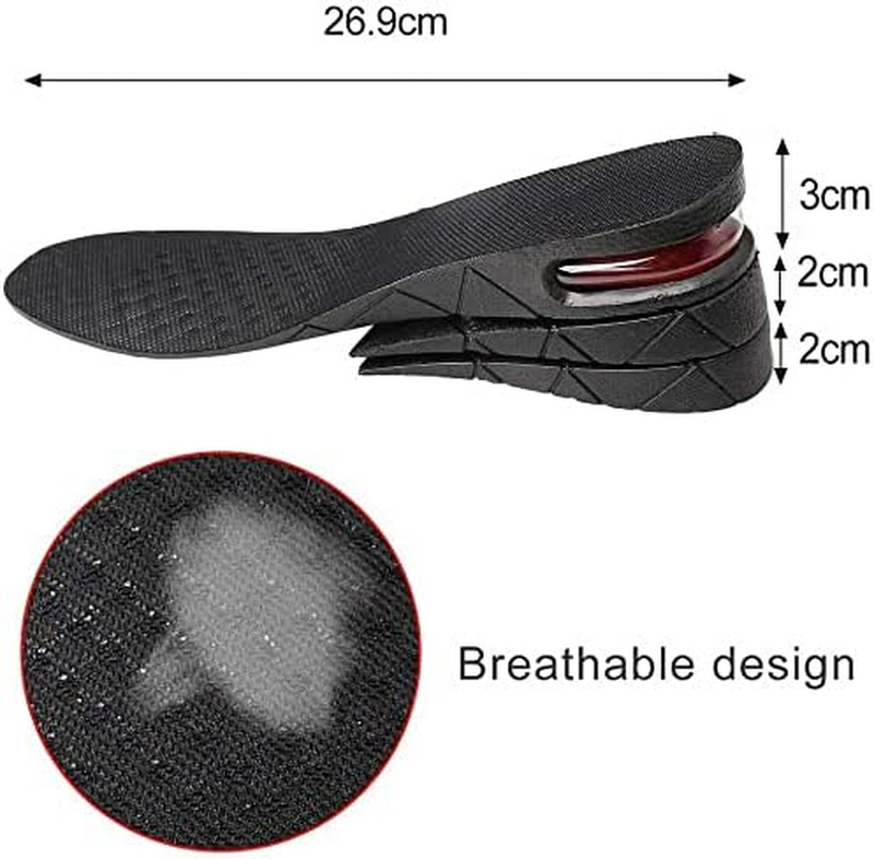 Pimoys Height Increasing Shoe Insole, 3 Cm 5Cm 7 Cm Adjustable 3-Layer Orthotic  Item image 4