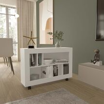 Mobile Console Table Cart - 5 Shelves, 4 Casters - $163.99