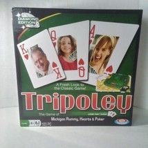 Ideal Tripoley Diamond Edition Game 2010 Michigan Rummy Hearts Poker Com... - $11.83