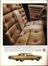 1968 Cadillac Fleetwood Sedan De ville Vintage Original Print Ad nostalg... - $24.11