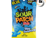 6x Bags Sour Patch Kids Blue Raspberry Flavor Soft &amp; Chewy Gummy Candy |... - £20.87 GBP