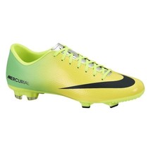 Nike Men&#39;s Mercurial Victory IV FG Vibrant Yellow/Black/Neo Lime Soccer ... - £106.95 GBP