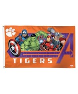 Clemson Tigers 90cmx150cm/3x5FT Single-Sided Deluxe Avengers Flag - $380.13 MXN