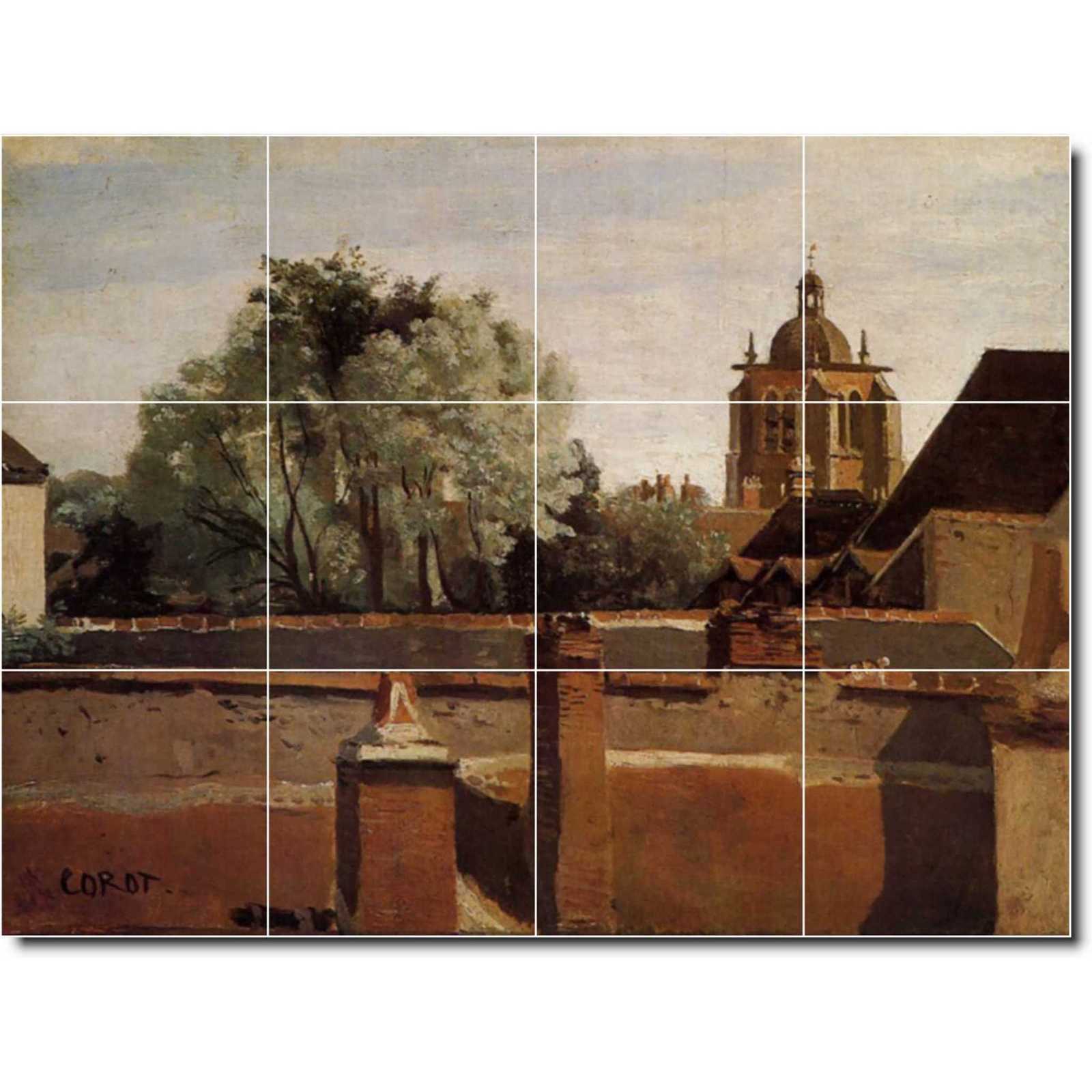 Corot jean bell tower of the church of saint paterne at orleans