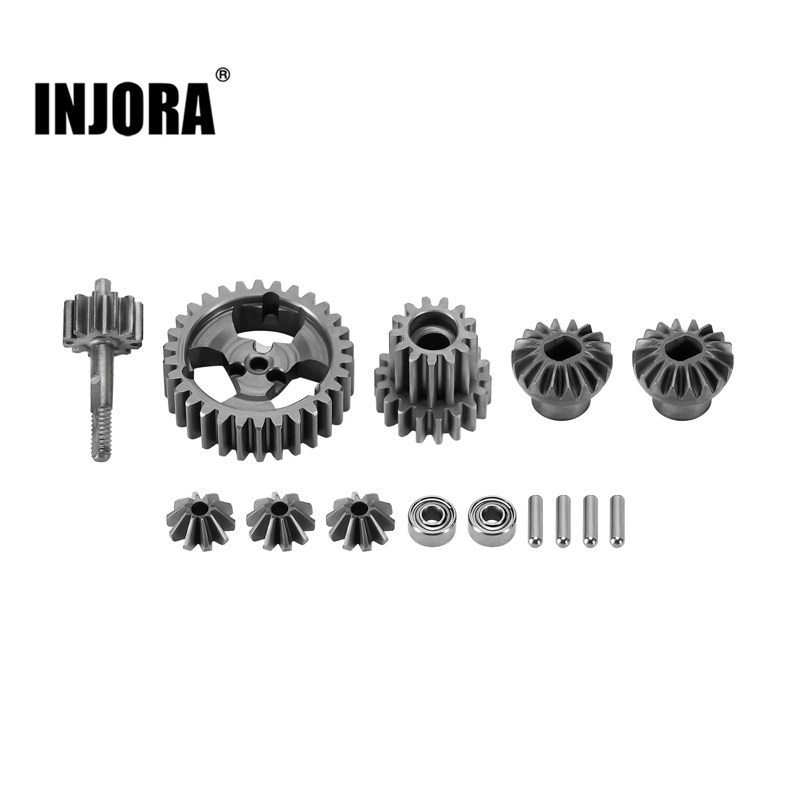 INJORA Stainless Steel Transmission Gear Set  1/24 Buggy Losi Micro-B - $24.63