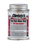 Christy&#39;s Red Hot Blue Glue PVC Cement - Medium Body, Very Fast Set, Low... - $20.45