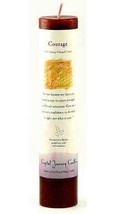 Reiki Charged Candle Pillar Courage Essential Oil Scented 9 Inch - $46.49