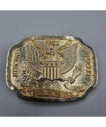 Presidential Seal Belt Buckle Born in the USA Gold Tone Eagle Patriotic ... - $19.99