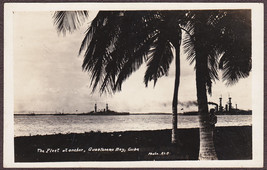 Guantanamo Bay, Cuba RPPC ca. 1920s - U.S. Navy Fleet at Anchor Postcard - £13.71 GBP