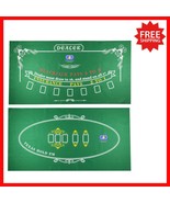 Double-Sided Casino Felt Mat for Poker &amp; Blackjack - Perfect for Parties - $964.00 MXN
