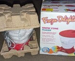 Rival Snow Cone Maker Red Frozen Delights Push Easy To Use NEW Open Box - £36.57 GBP