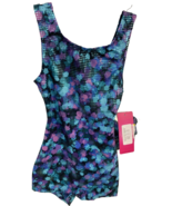 Bloch Gymnastics Ink Spot Biketard Blue Size XS Child (2-4) NEW - $270.65 MXN