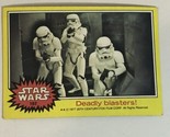 Vintage Star Wars Trading Card Yellow 1977 #182 Deadly Blasters - $2.48
