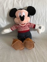 Hallmark 2014 Disney Cozy Sweater Mickey Mouse Plush Doll 14” EUC - $14.99