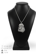 NEW, Poodle, dog necklace, silver chain 925, limited edition, ArtDog - £59.25 GBP