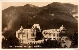 RPPC Banff Springs Hotel banff Alberta Canada Postcard Byron Harmon UNP L11 - £2.78 GBP