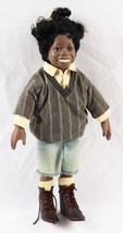 VINTAGE 1993 Hamilton Collection Buckwheat Little Rascals 14&quot; Doll - £23.36 GBP