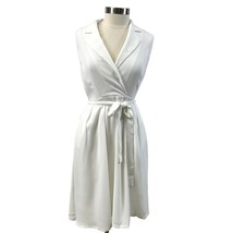 Catherine Maladrino Dress Womens 14 Garden Party Empire White Summer Bridal - £36.90 GBP