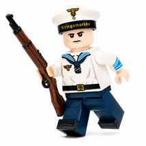 WWII German Navy Sailor Rifleman Custom 1pc Minifigure - $3.99